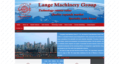 Desktop Screenshot of langemachinery.com