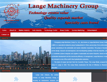 Tablet Screenshot of langemachinery.com